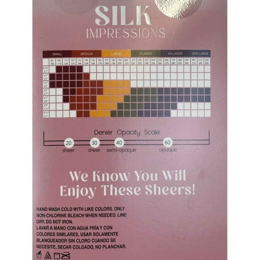 Silk Impressions Cocoa Light Support Sheer Pantyhose 2 Pair XXXL High Waisted